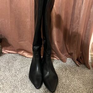 Target black boots with kitten heel